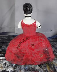 Image 4 of Scruffy Little Herbert + Paine Proffitt ceramic collaboration - Red Dress Black Wolf