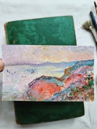 Image 2 of On the Cliff Near Dieppe, Overcast Skies, Monet -Original Master Copy