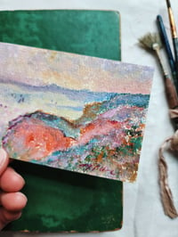 Image 4 of On the Cliff Near Dieppe, Overcast Skies, Monet -Original Master Copy