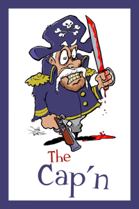 "The Cap'n" Cereal Killers Postcard