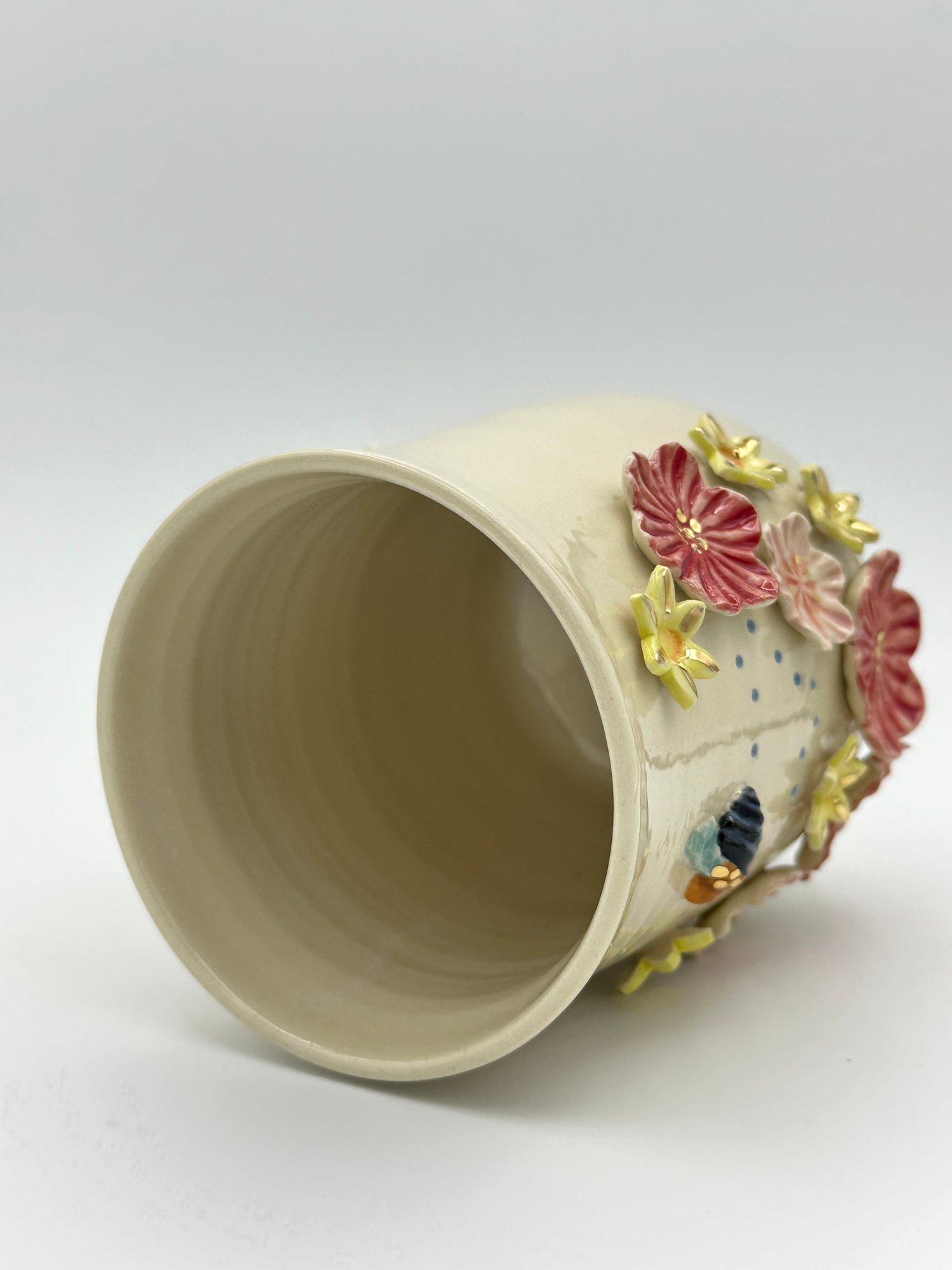Image of Blue Banded Bee Vase (large)