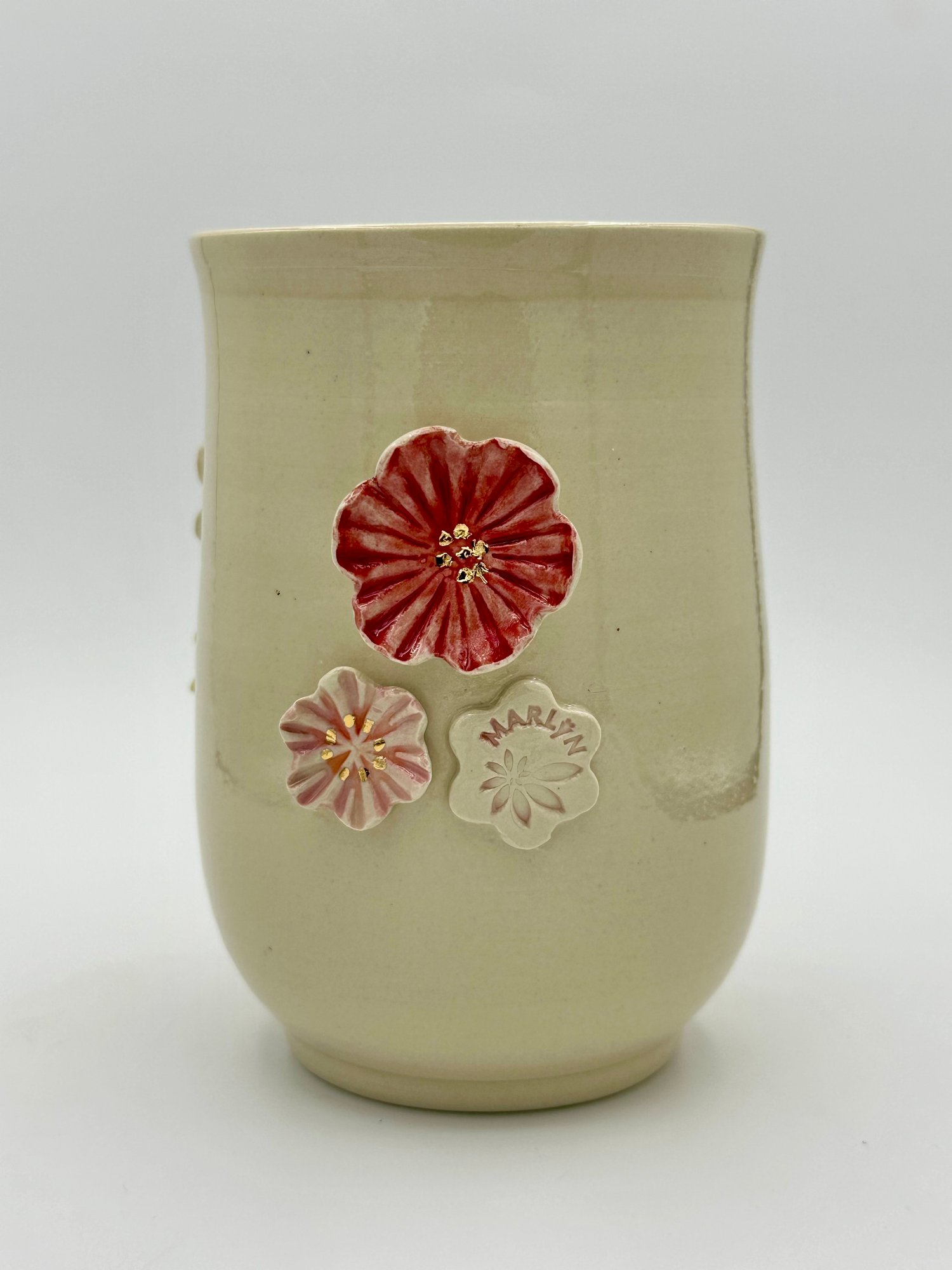 Image of Blue Banded Bee Vase (large)