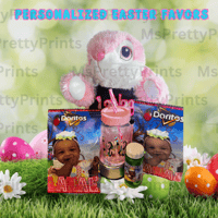 Image 5 of Easter 2024 Basket Fillers/Pink Personalized Bunny