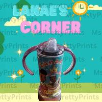 Image 1 of Gracie's Corner Sippy Cup/Toddle Tumbler/ Any theme/Customized Toddler Cup