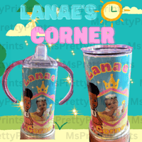 Image 2 of Gracie's Corner Sippy Cup/Toddle Tumbler/ Any theme/Customized Toddler Cup