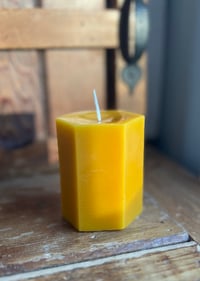 Image 1 of Hexagon pillar candle (6 oz)