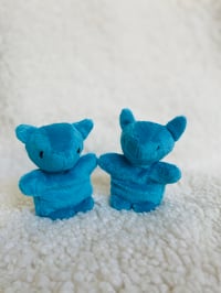 Image 1 of Sky Blue Plush Cat