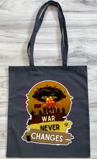 Image 1 of War Never Changes Military Pre-War Tote Bag - Fallout Inspired Carryall