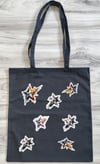 Abstract Stars Tote Bag - 4 Unique Star Design - Randomized Front and Back Print