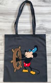 Steamboat Willie Tote Bag - A 1928 Mickey Design Tote, B/W and Color Design