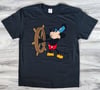 Steamboat Willie T-shirt - A 1928 Mickey Design Tee, B/W and Color Design