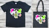 Life is Joy Graphic T-Shirt and Tote Bag Set - Positive Vibes, Inspirational Design