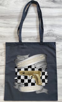 Image 2 of Fallout NV "Maria" T-Shirt and Tote Bag Set - Unique Weapon Design from Fallout New Vegas