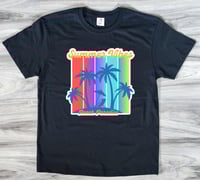 Image 2 of Summer Vibes Beach Paradise Graphic T-Shirt and Tote Bag Set - Tropical Paradise, Vibrant Design