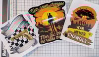Image 2 of Set of Three Fallout Themed Stickers