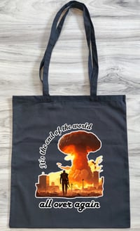 Image 3 of Fallout Graphic Tee and Tote Bag Set - It's the End of the World All Over Again