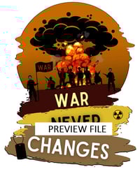 Image 3 of War Never Changes Military Pre-War Tote Bag - Fallout Inspired Carryall