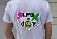 Image 4 of Life is Joy Graphic T-Shirt and Tote Bag Set - Positive Vibes, Inspirational Design