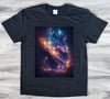 Galaxy Grid Graphic T-Shirt - Men's and Women's Fit - Cosmic Design Tee in Various Colors and Sizes