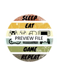 Image 5 of Sleep Eat Game Repeat Tote Bag - Epic Gaming Design - Unisex Gaming Shoulder Bag - Gamer Gift