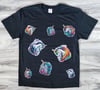 Kawaii Unicorns Graphic Tee - Originally Designed Unicorns - Randomized on Front and Back of T-Shirt