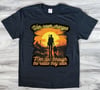 Lone Wanderer and Dogmeat Black T-shirt - War Never Changes Original Design Graphic Tee