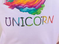Image 5 of Rainbow Unicorn Graphic T-Shirt - Original Design - Men's and Women's Kawaii Tee