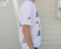 Image 3 of Kawaii Unicorns Graphic Tee - Originally Designed Unicorns - Randomized on Front and Back of T-Shirt