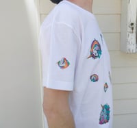 Image 4 of Kawaii Unicorns Graphic Tee - Originally Designed Unicorns - Randomized on Front and Back of T-Shirt