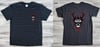 Skull Deamon T-Shirt - A Tribal Skull Graphic Tee - Tatoo Like Skull, Front and Back Design