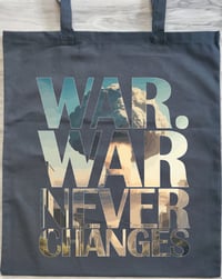 Image 2 of War Never Changes Tote Bag - Fallout Inspired Shoulder Bag