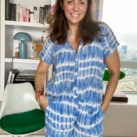 Image 3 of Marina Tie dye blue shirt 