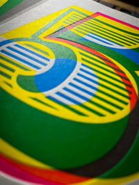 Image 2 of 5th birthday | letterpress card