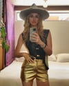 vintage custom gold and black leather set with CROWN