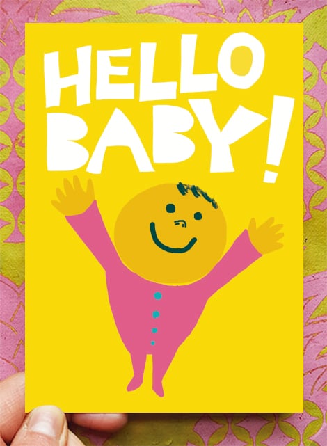 Image of Hello Baby! Greeting Card