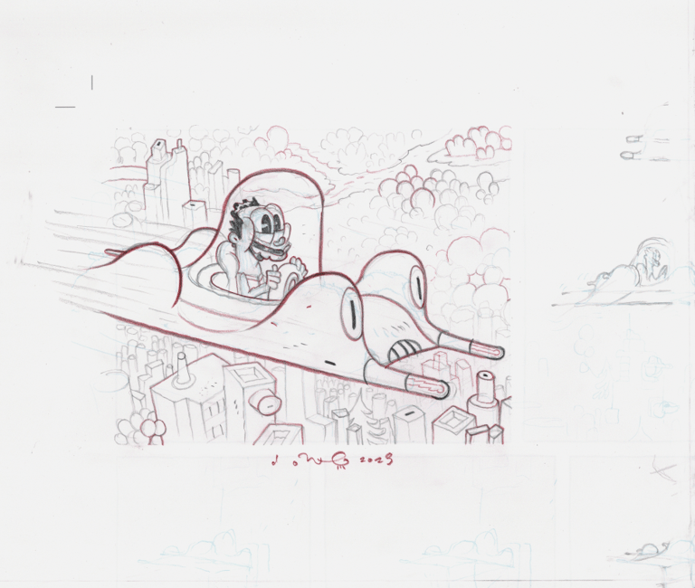 Yardstick's Worth part 1, page 04, panel 1 (pencils)