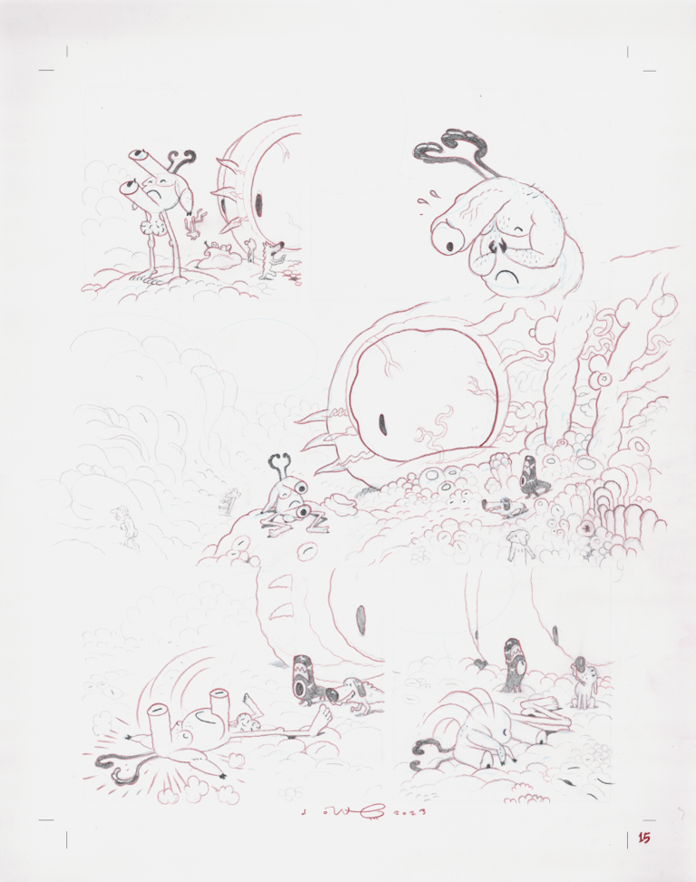 Yardstick's Worth part 1, page 15 (pencils)