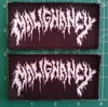 Malignancy (band) logo patch