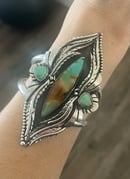 Image 1 of Leafy Turquoise Cuff