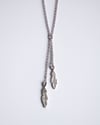 Feather Lariat Small Necklace