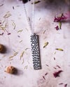 Reptile Texture Vertical Bar Necklace