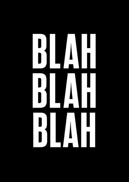 Image of Blah Blah Blah 