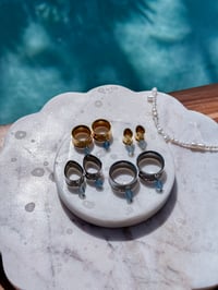 Image 4 of Aquamarine Angel Drops (Gold)