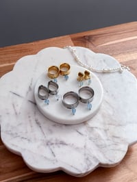 Image 5 of Aquamarine Angel Drops (Gold)