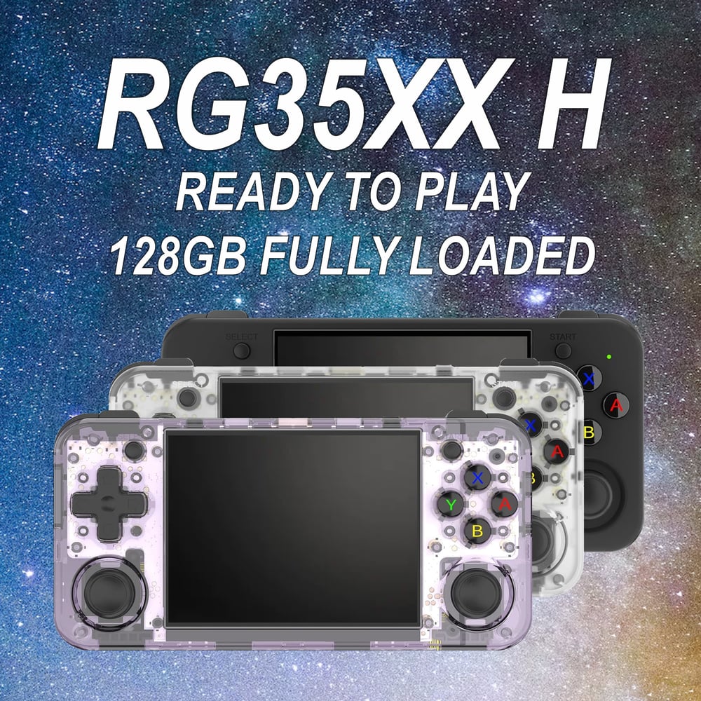 RG35XX H Handheld Console 128GB Ready to Play + Fully Loaded