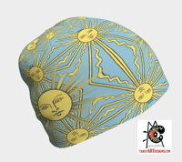 Image 1 of 'The Sun' Tarot Happy Beanie