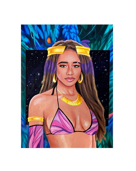 Image of Ms. Star Gia Stunna (Acrylic Painting)