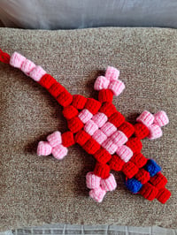 Image 4 of Beaded Lizard Plushie Knitted 