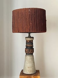 Image 1 of Large Studio Ceramic Lamp by Alan Wallwork, London 1964