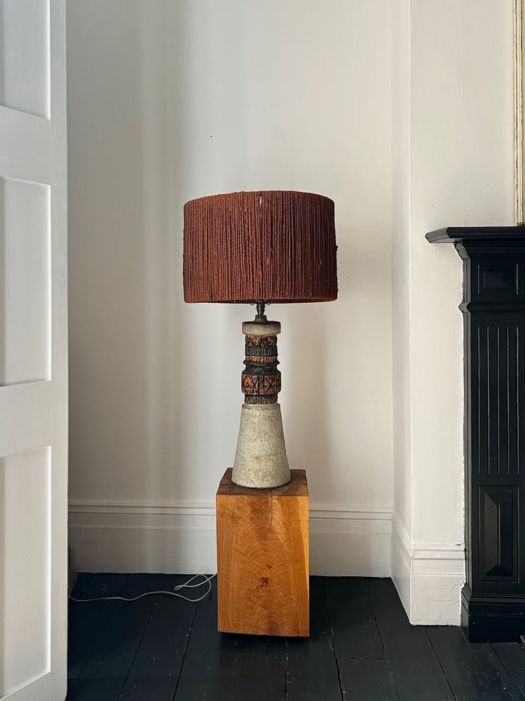 Image of Large Studio Ceramic Lamp by Alan Wallwork, London 1964